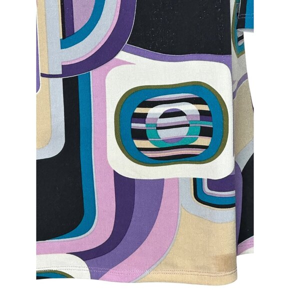 INC International Concepts Top Womens Size Medium Retro Print Flowy Sleeves - Picture 7 of 15